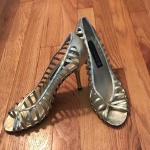 Steven by Steve Madden Gold Heels